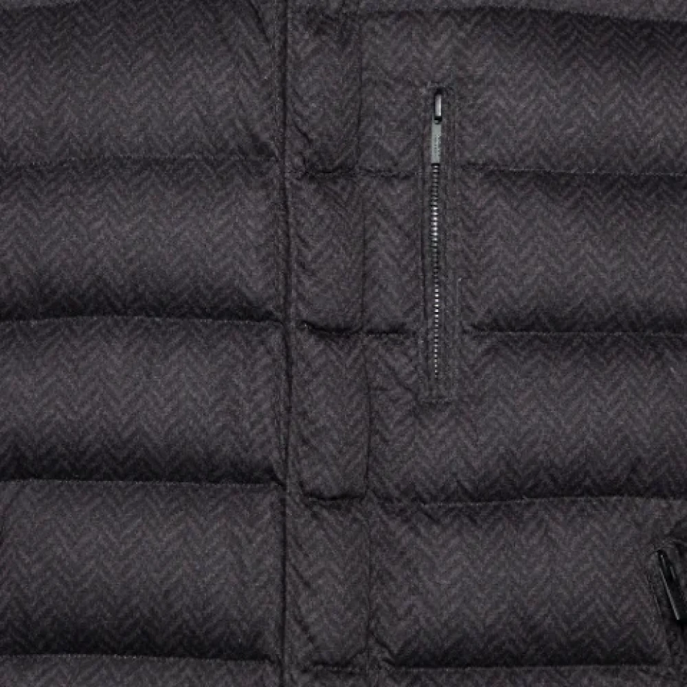 Armani Pre-owned Nylon outerwear Black Heren