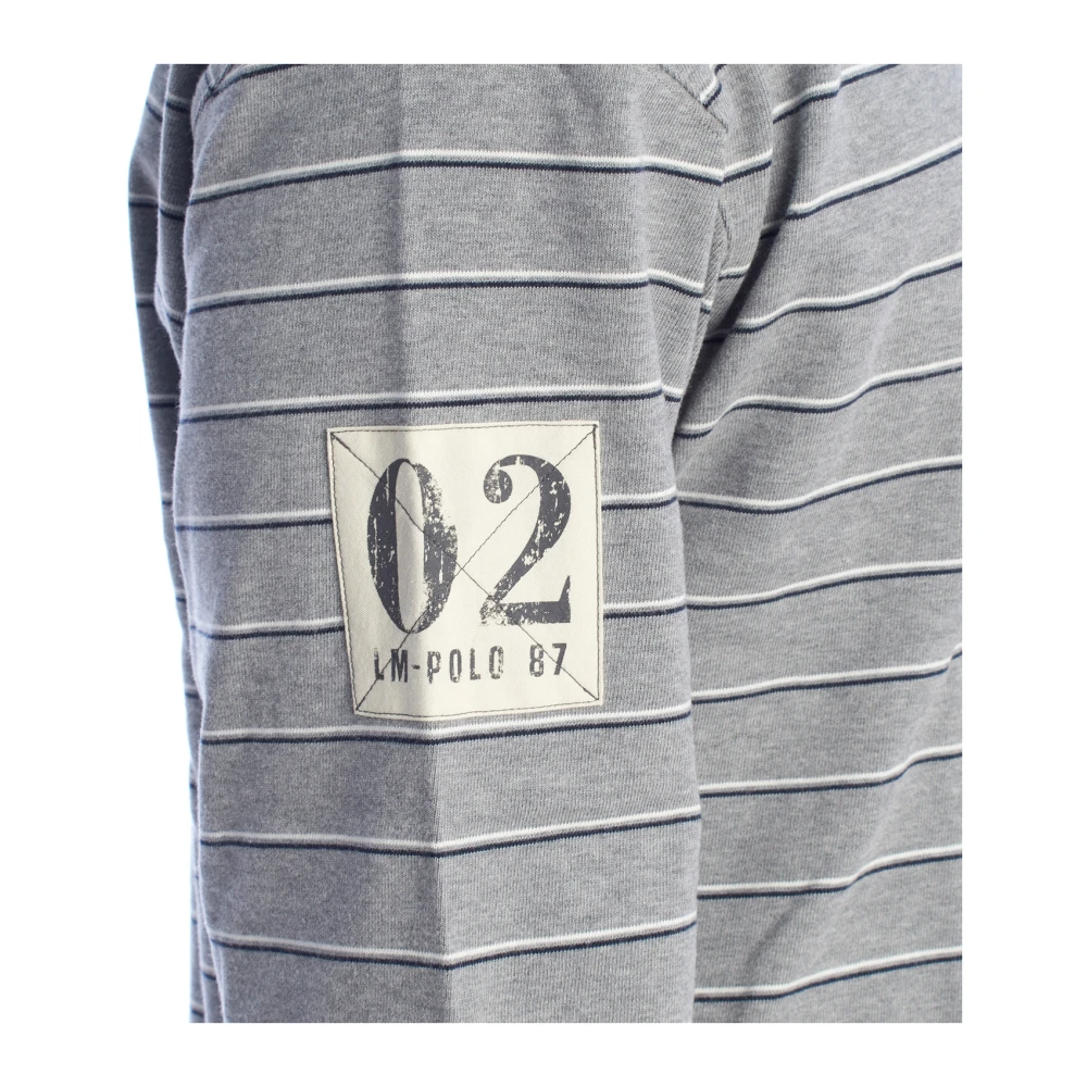 LA MARTINA Klassiek poloshirt met lange mouwen Gray Heren