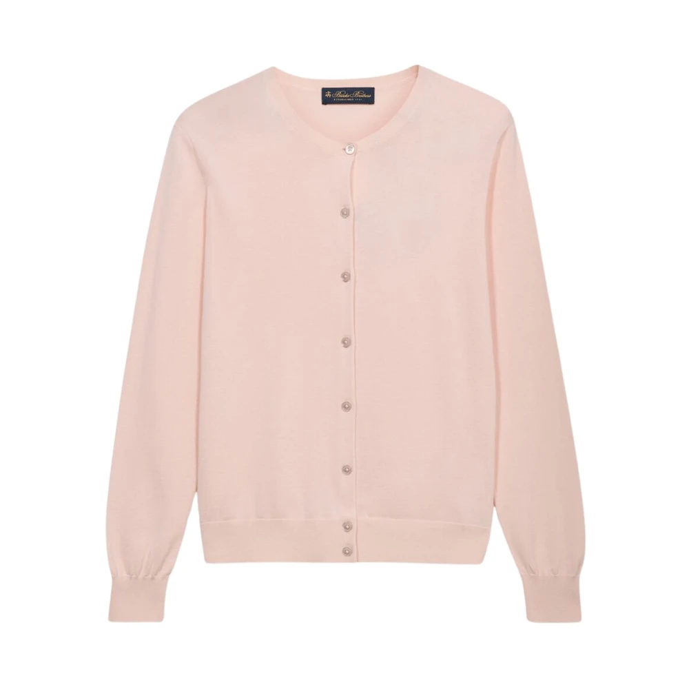 Brooks Brothers Pink Cotton Cardigan - Female - Cardigans - Xs - Knitwear