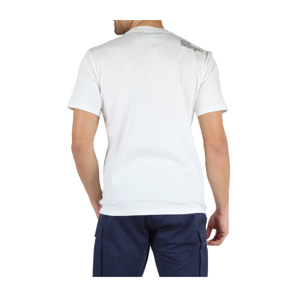 Replay Katoenen T-shirt met Logo White Heren