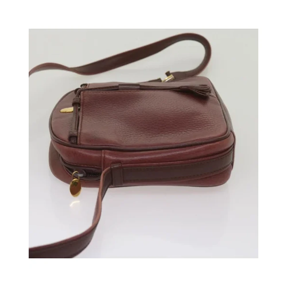 Cartier Vintage Pre-owned Leather shoulder-bags Red Dames