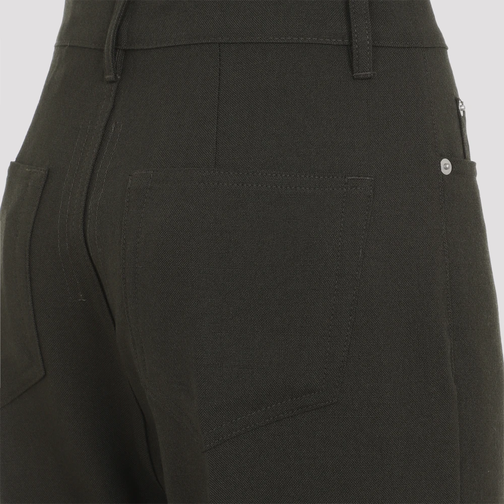 Rick Owens Bootcut Katoenen Broek Gray Dames