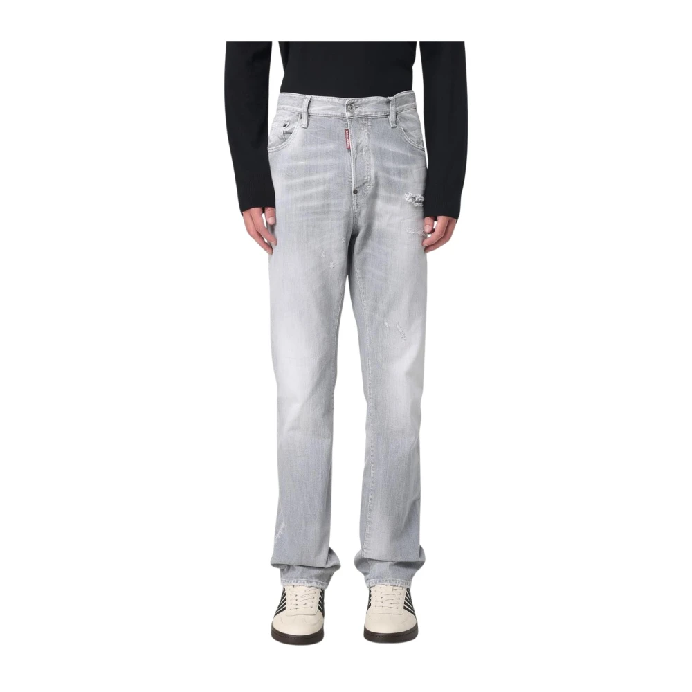 Dsquared2 Men's Gray Casual Straight Jeans