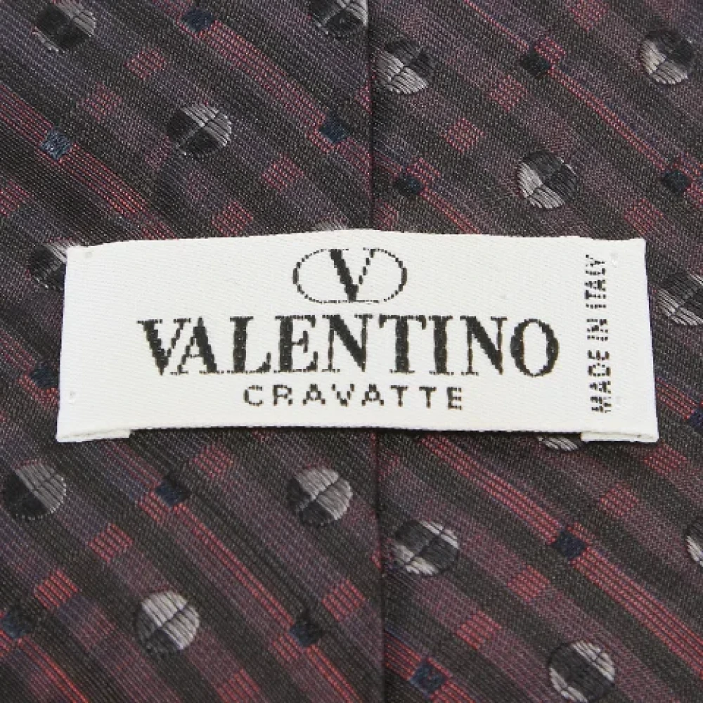 Valentino Vintage Pre-owned Silk home-office Red Heren