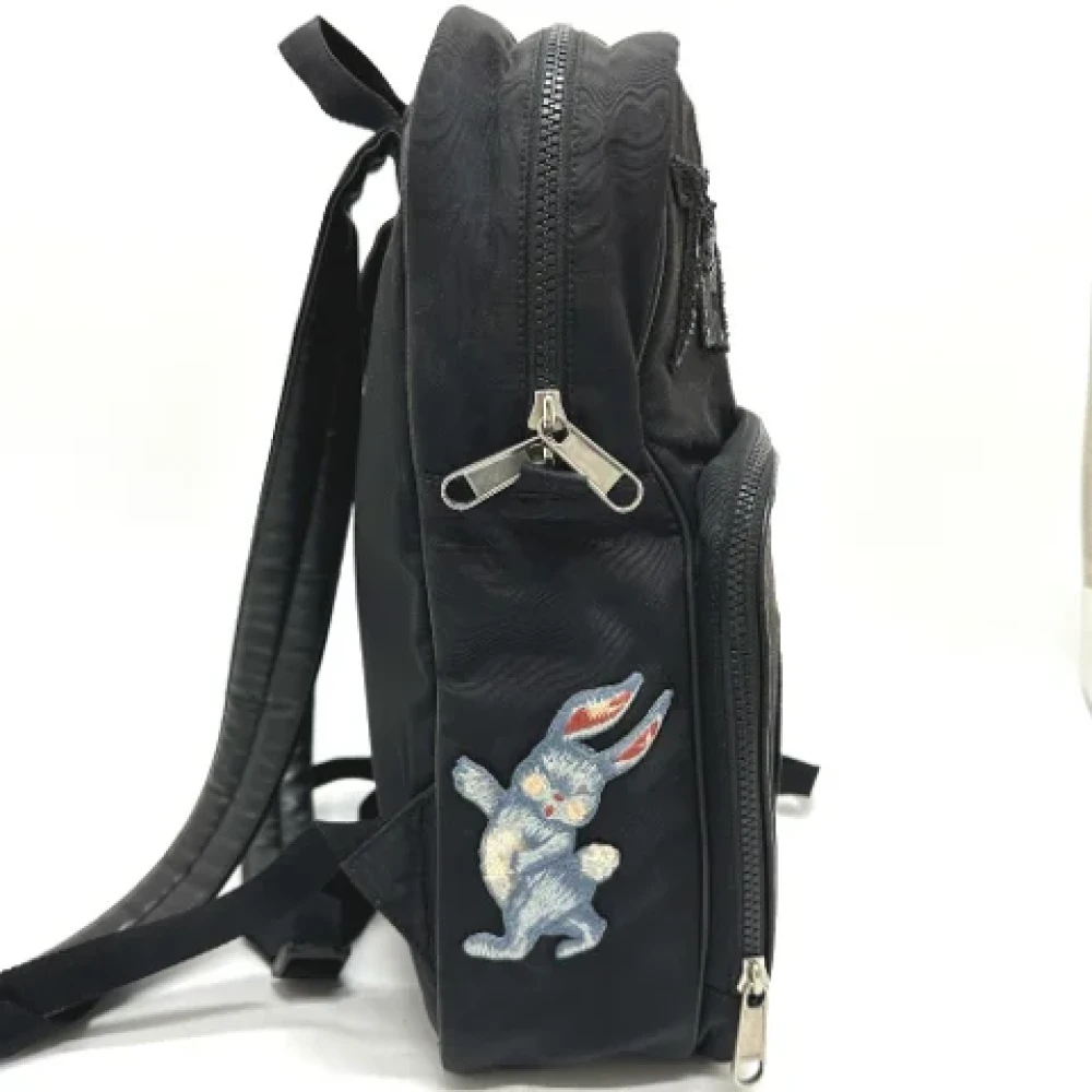 Gucci Vintage Pre-owned Canvas shoulder-bags Black Dames