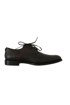 Elegant Brun Läder Formella Skor
