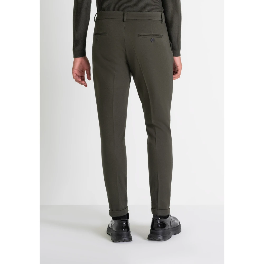 Antony Morato Super Skinny Fit Broek met Modern Design Green Heren