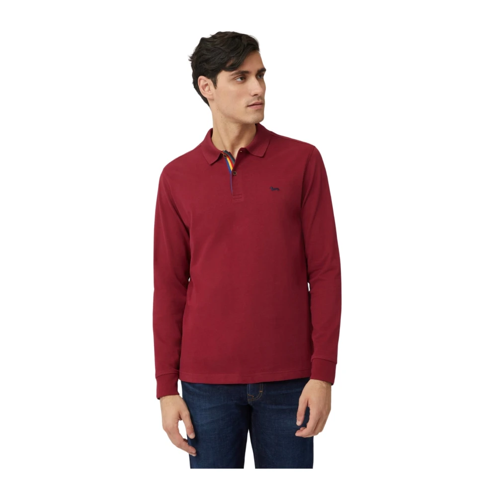 Harmont & Blaine Heren Polo`s in Bordeaux Purple Heren