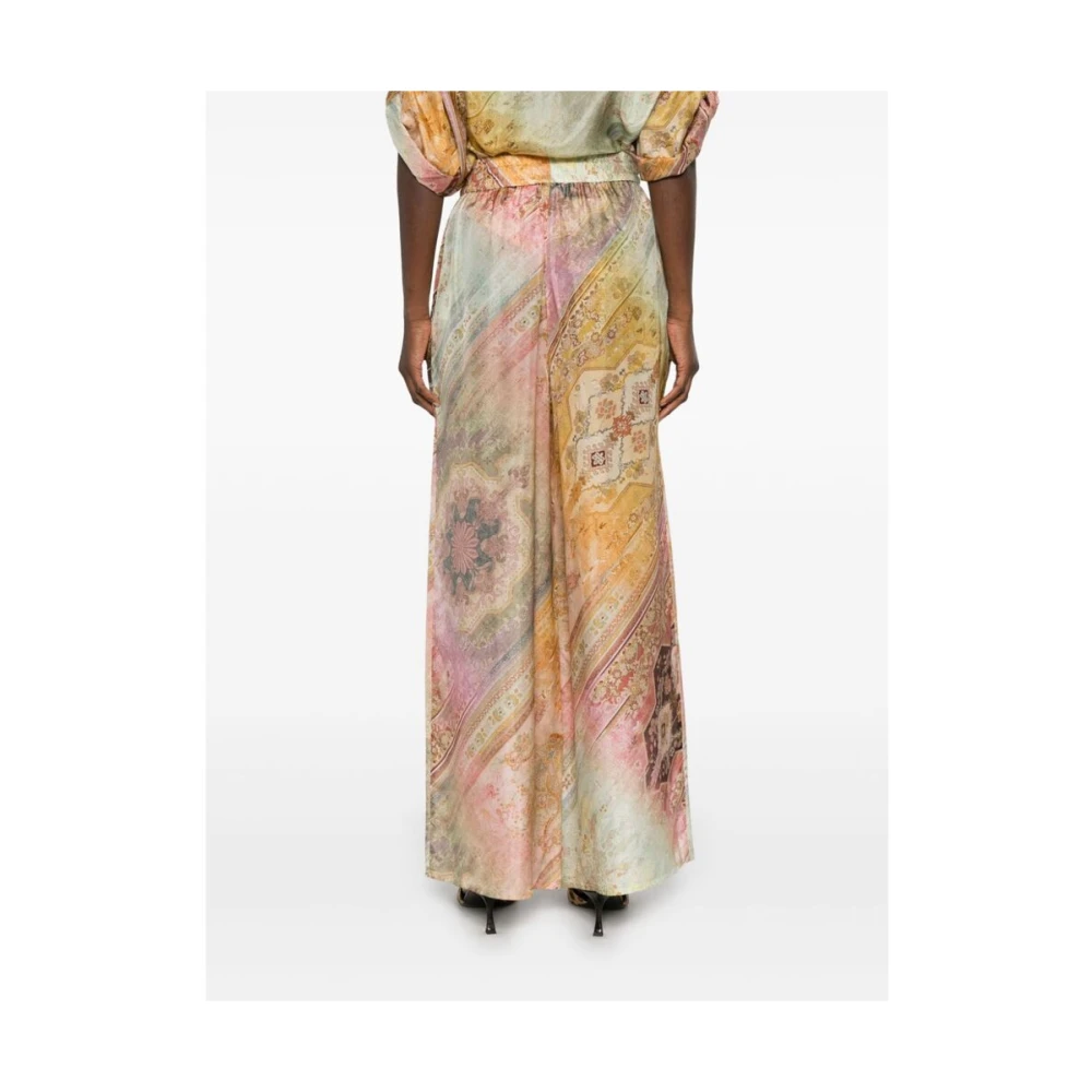 Zimmermann Lichtbruine Elastische Trekkoord Taillebroek Multicolor Dames