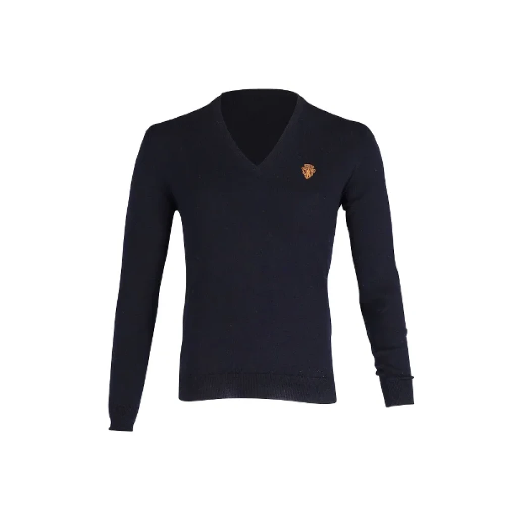 Gucci Vintage Pre-owned Wool tops Blue Dames