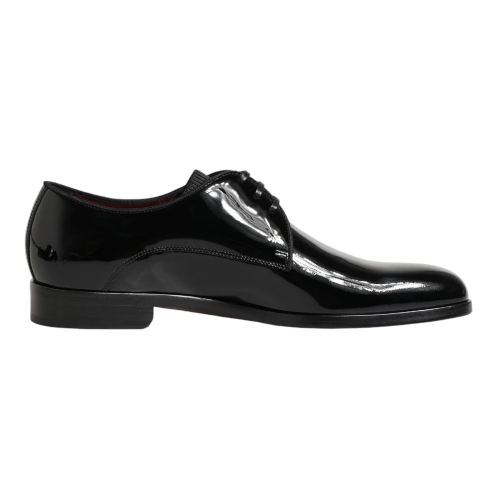 Dolce & Gabbana Men's Black Dress Shoes, 4 1/2 Uk, Derby Dress Shoes