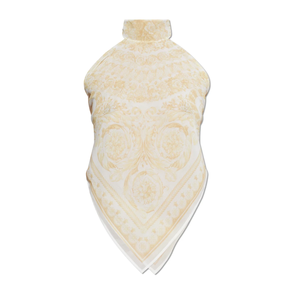 Versace Donna Beige Top, L, New,