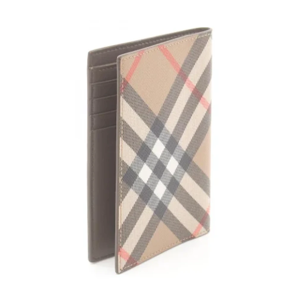 Burberry Vintage Pre-owned Canvas wallets Beige Dames