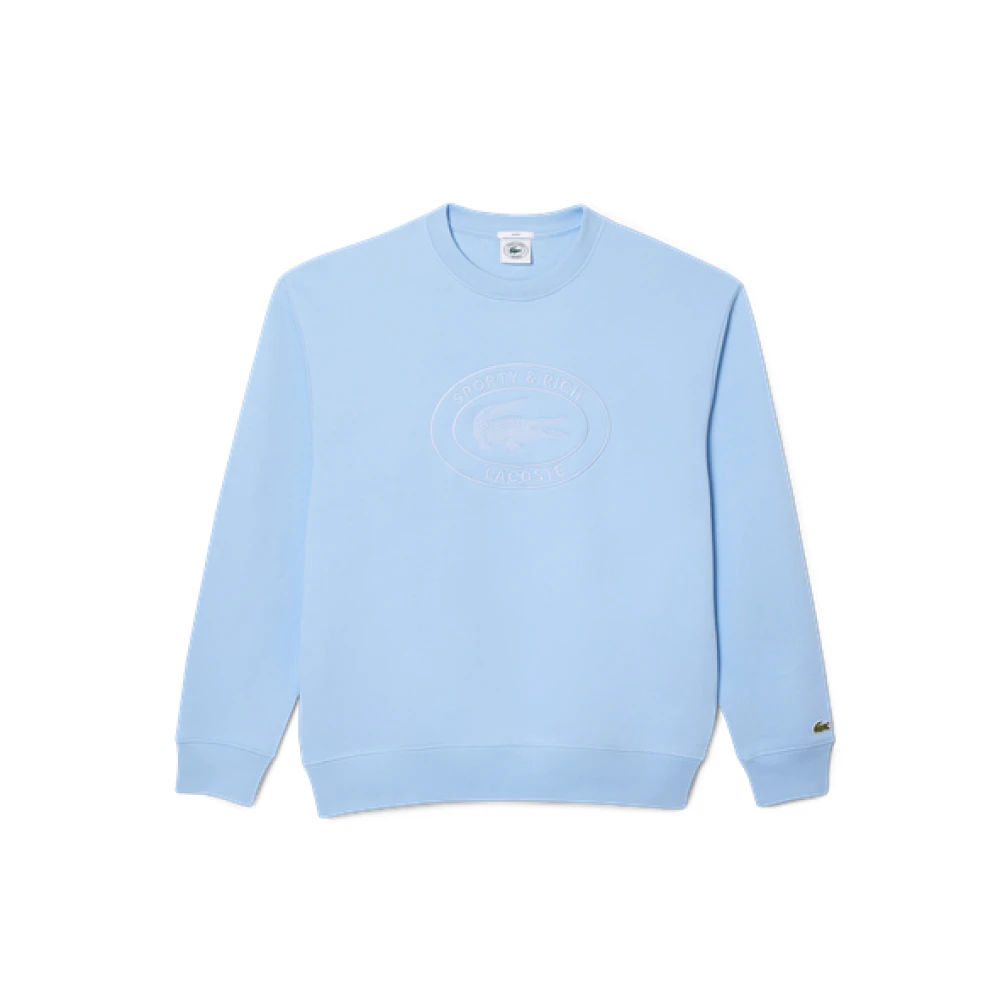 Sporty & Rich Blauwe Oval Logo Crewneck XL Blue Heren