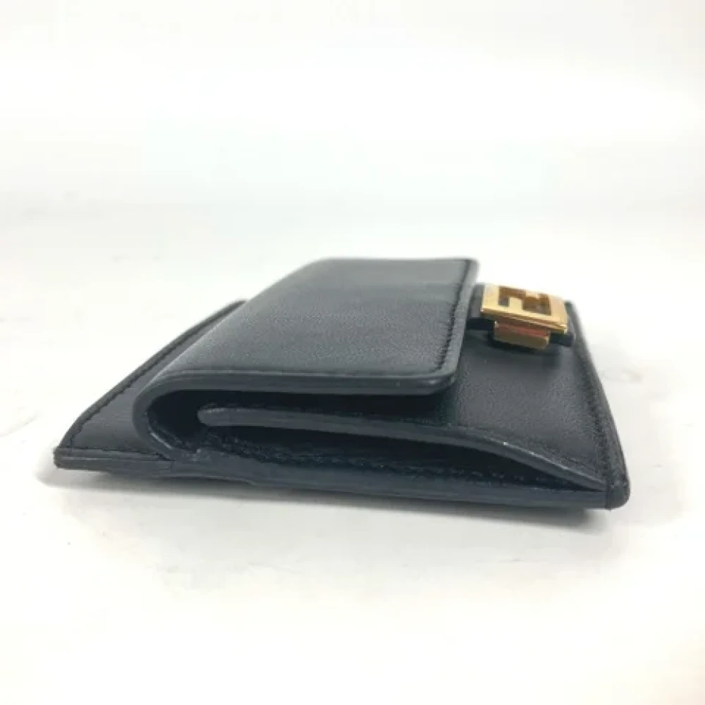 Fendi Vintage Pre-owned Leather home-office Black Dames