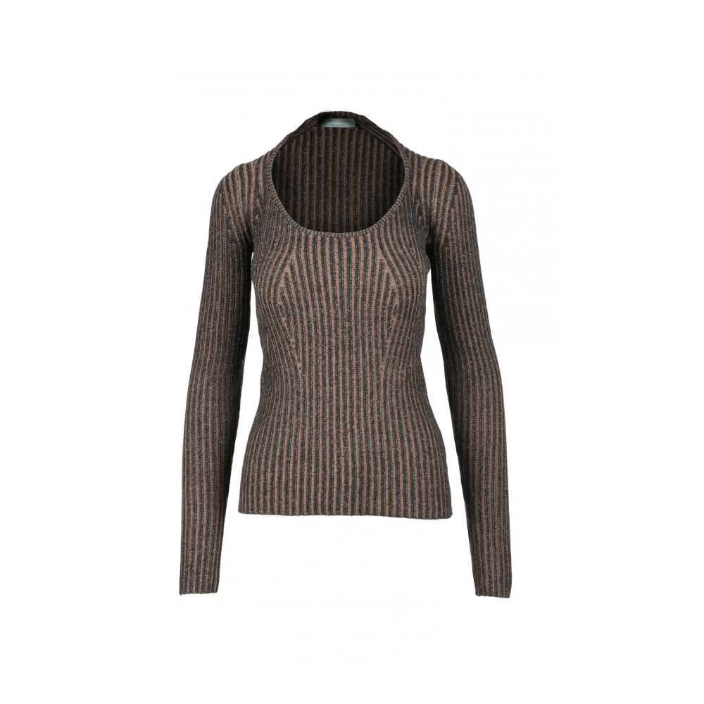 Proenza Schouler Stijlvolle Gebreide Trui Mix Brown Dames