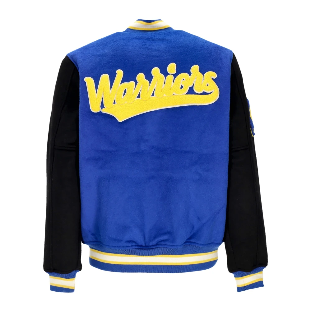 Mitchell & Ness NBA Team Legacy Varsity Jacket Blue Heren