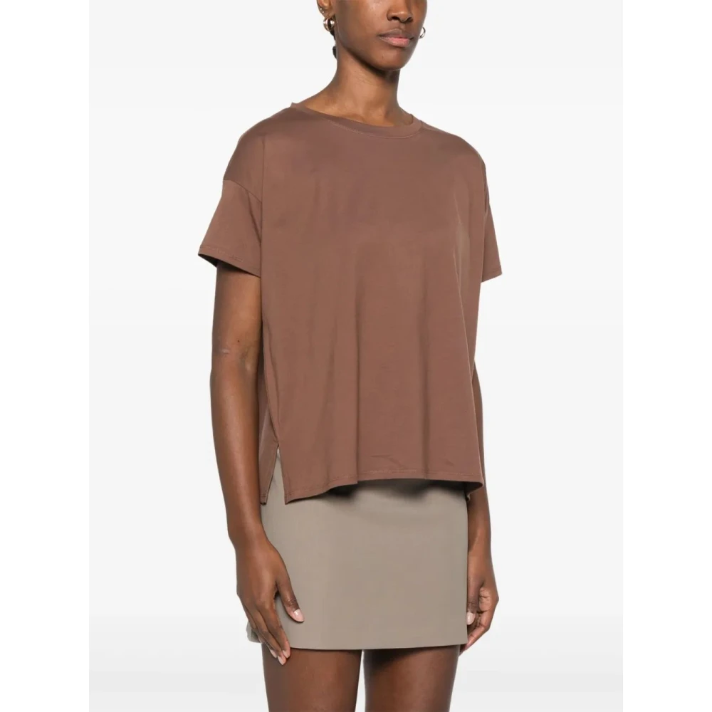Loulou Studio Casual Katoenen T-shirt Brown Dames