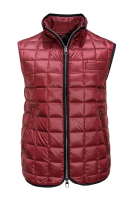 Röd Bordeaux Puffer Västen