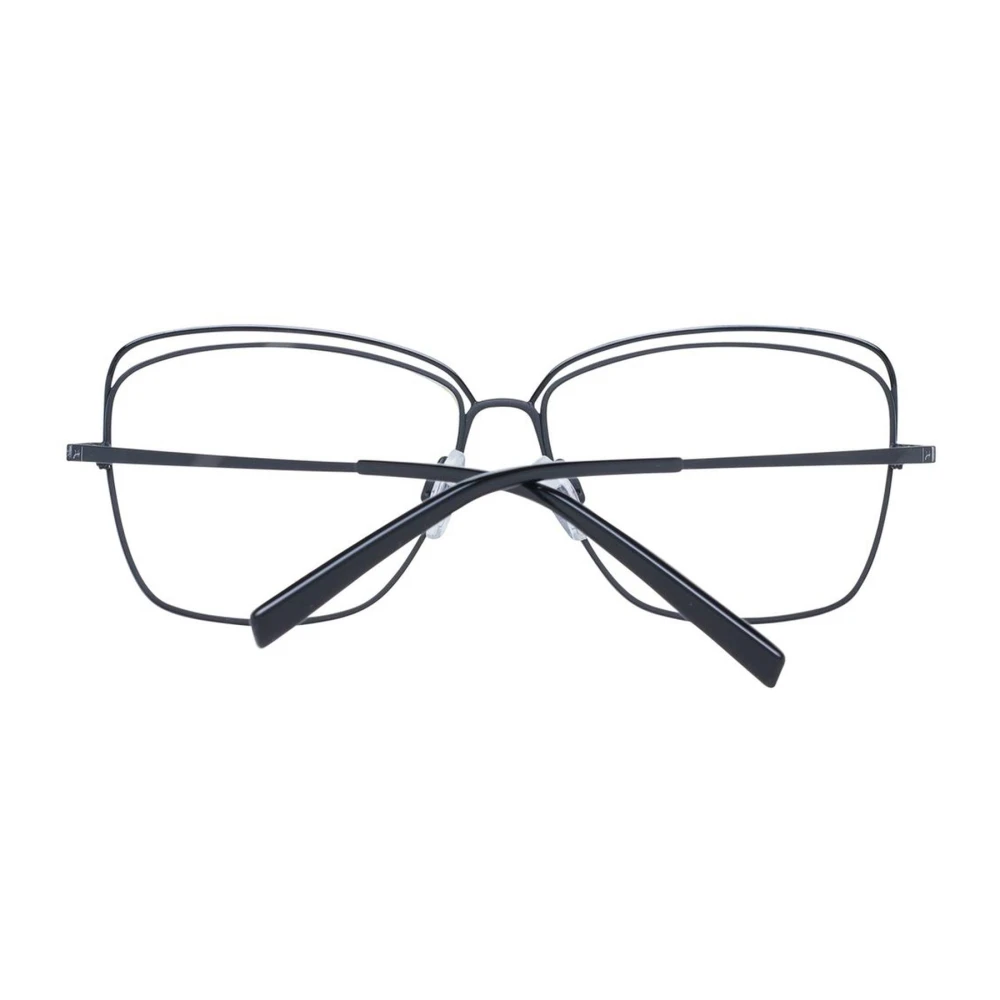 Ana Hickmann Zwarte Vierkante Metalen Optische Frames Vrouwen Black Dames