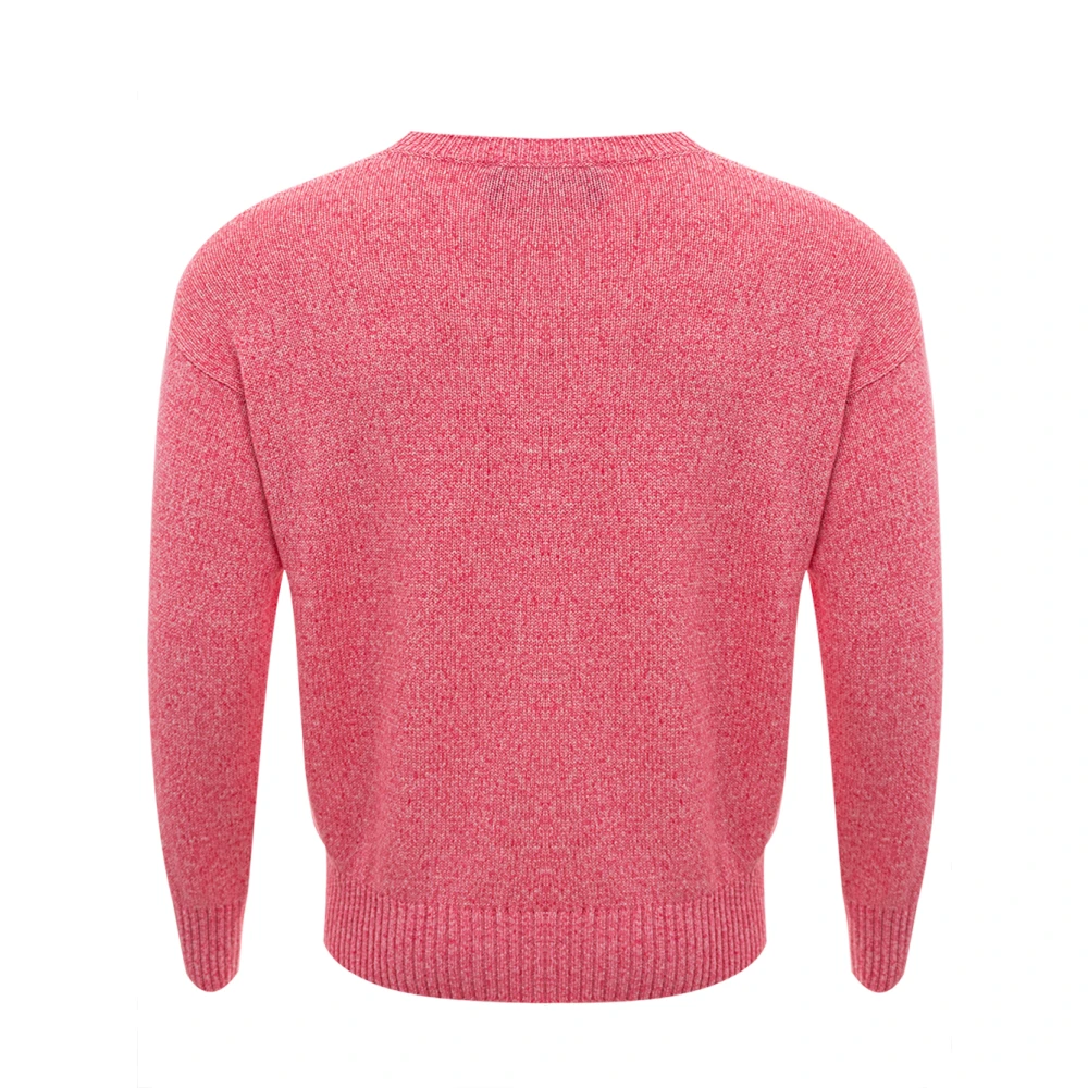 Gran Sasso Roze Katoenen Crewneck T-shirt Pink Heren