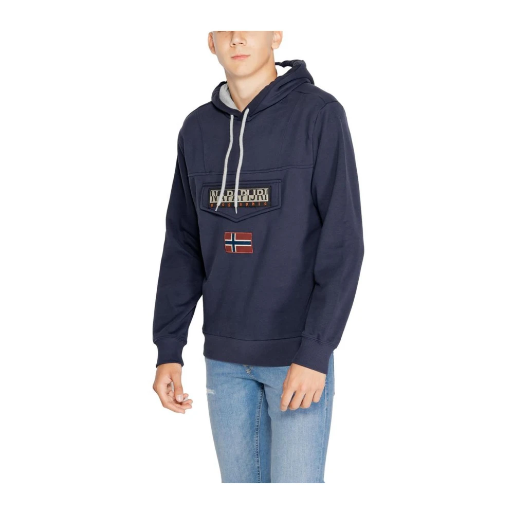 Napapijri Gemengde trui voor mannen Herfst Winter collectie Blue Heren