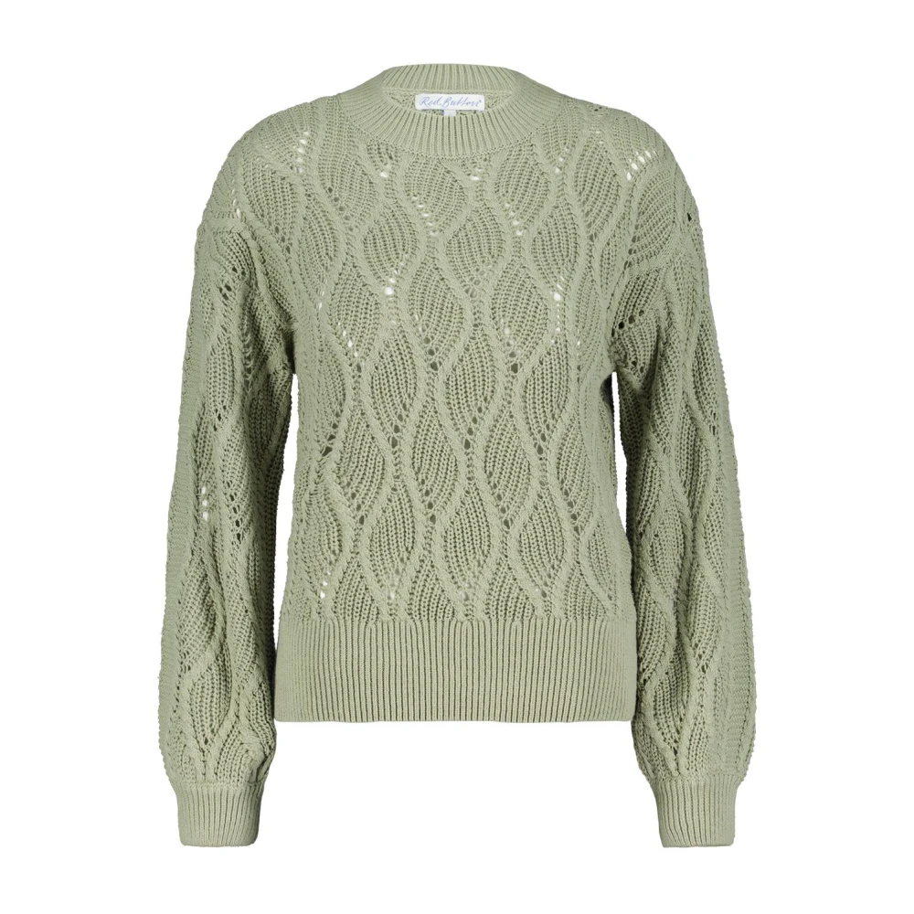 Red Button Fanny Pullover in rood Green Dames