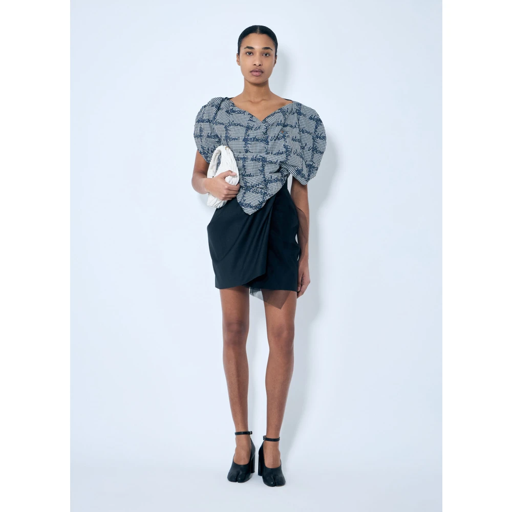 Vivienne Westwood Gedrapeerde Mini Rok Black Dames