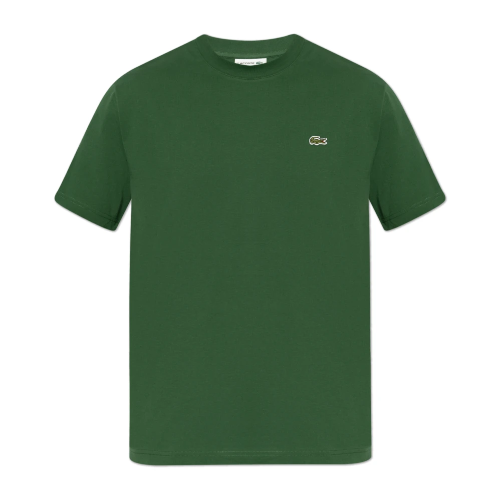Lacoste T-shirt met logopatch Green Heren