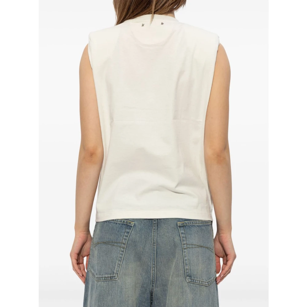 Golden Goose Top met Kristallen White Dames