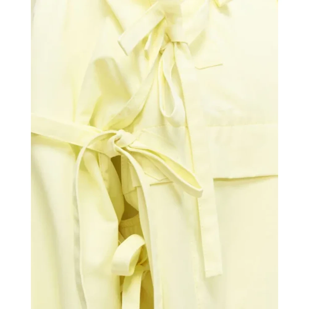 Louis Vuitton Vintage Pre-owned Cotton outerwear Yellow Heren