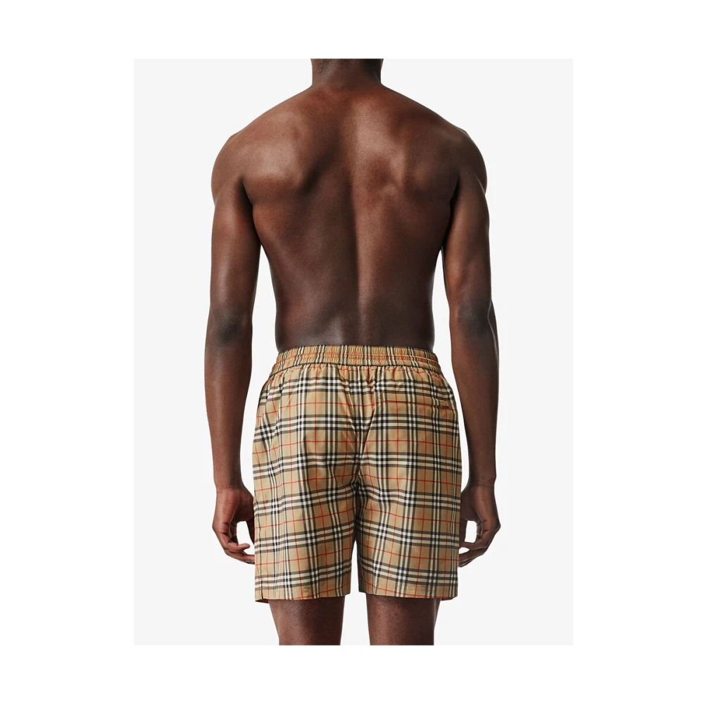 Burberry Vintage Check Beachwear Koordsluiting Shorts Multicolor Heren