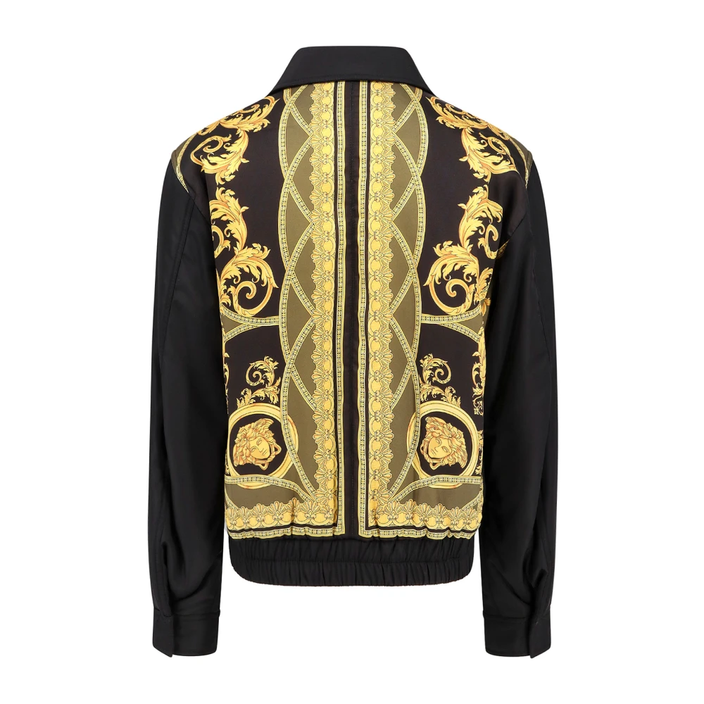 Versace Zwarte jas met Medusa-slider Black Heren