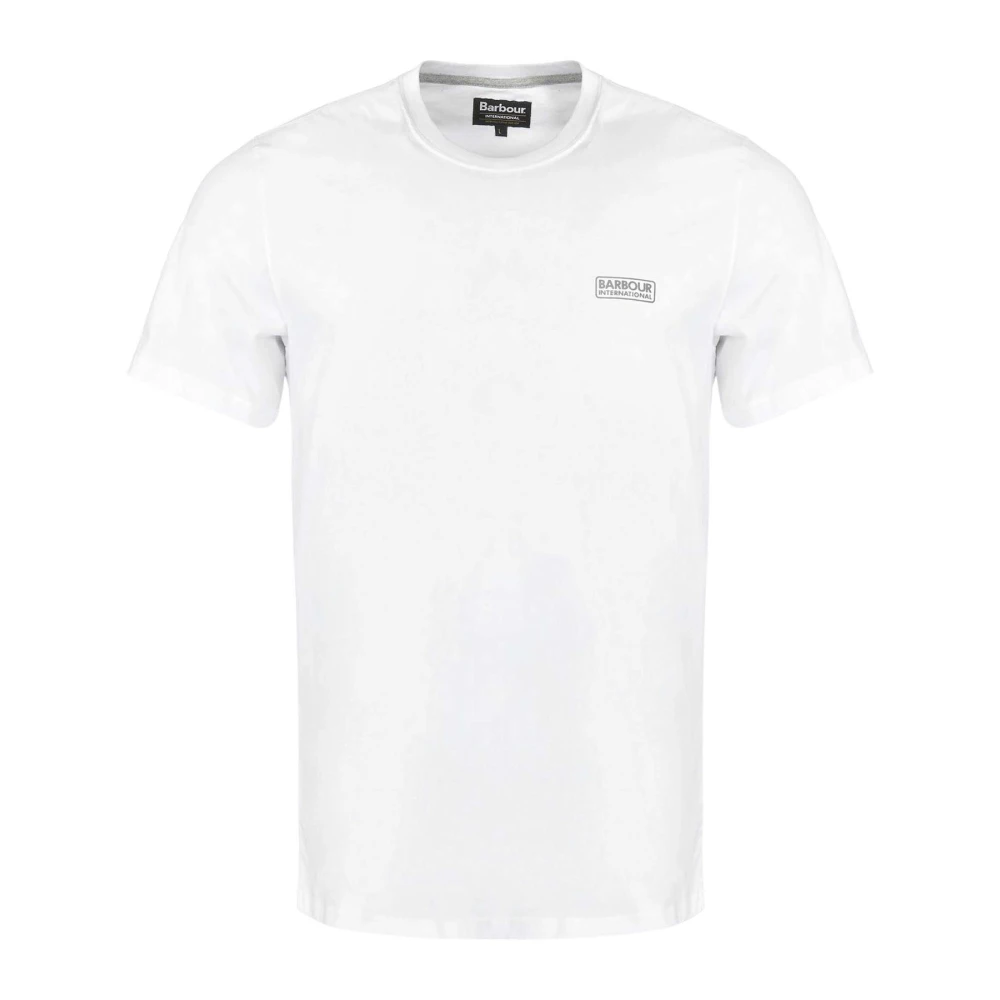 Barbour Witte T-shirts White Heren