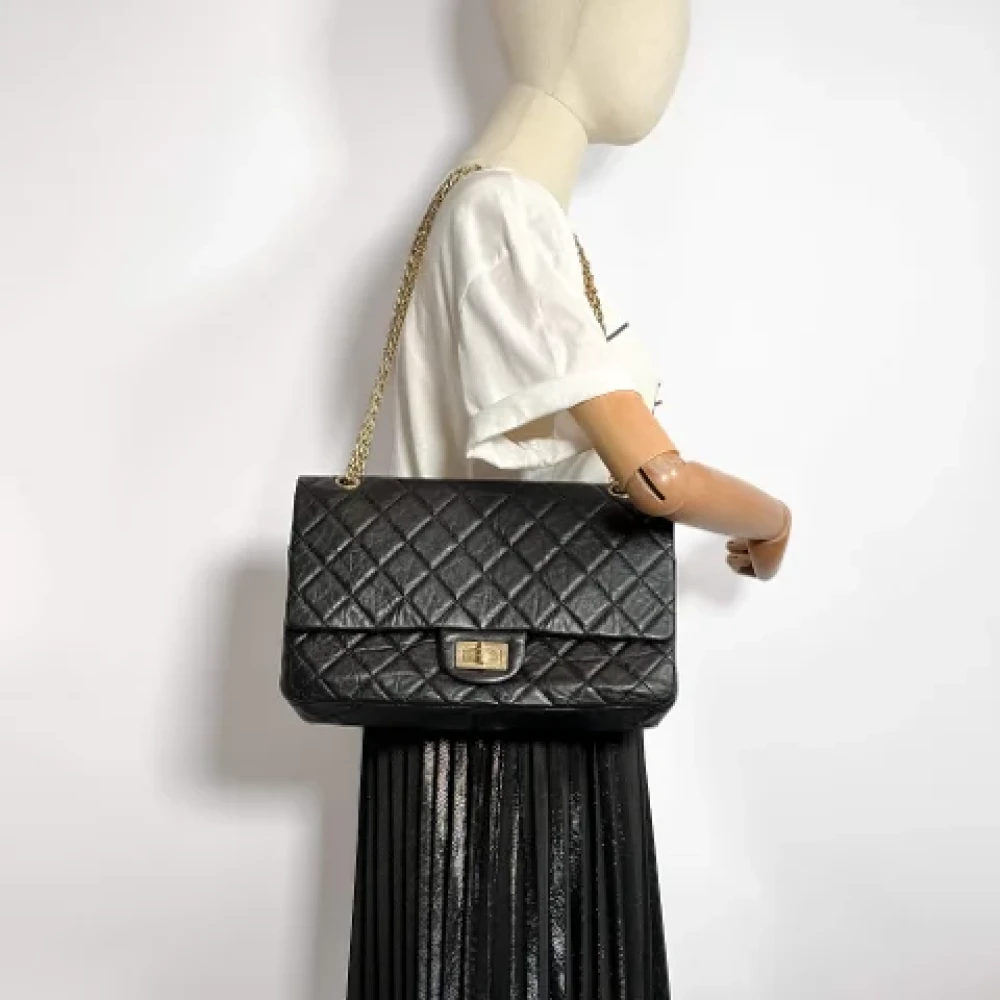 Chanel Vintage Pre-owned Leather chanel-bags Black Dames