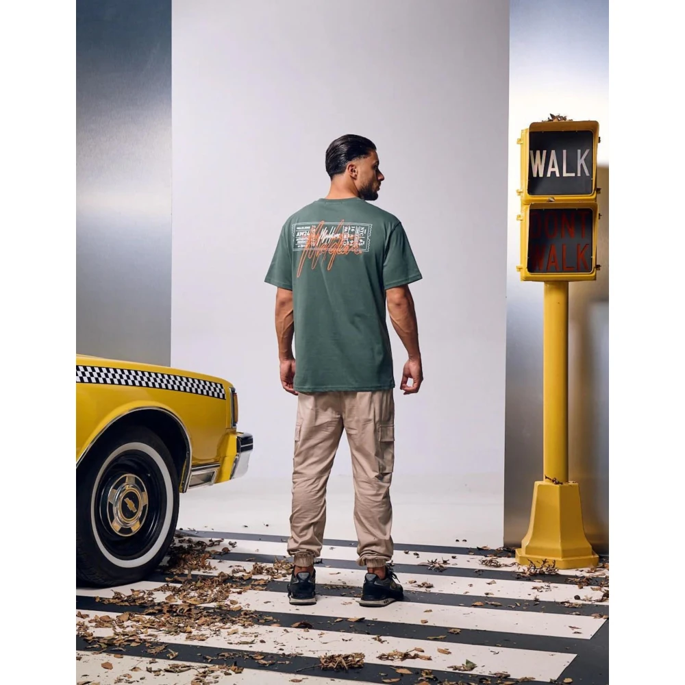 Malelions Donkergroene T-shirt Stijlvol Model Herenlions Green Heren