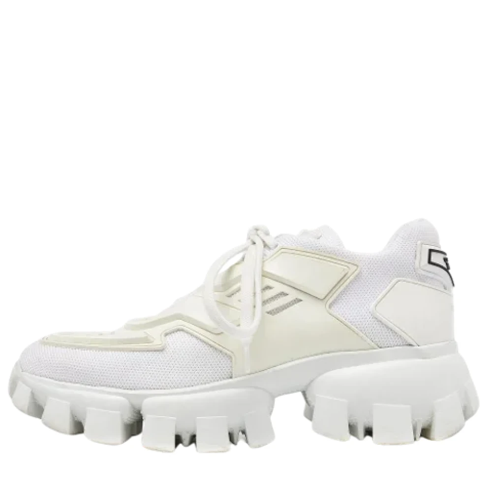 Prada Vintage Pre-owned Mesh sneakers White, Dam