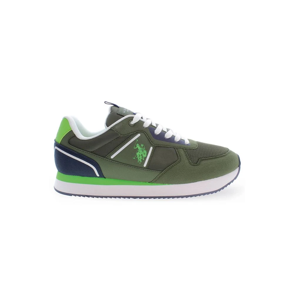 U.s. Polo Assn. Men's Green Polyester Sneaker