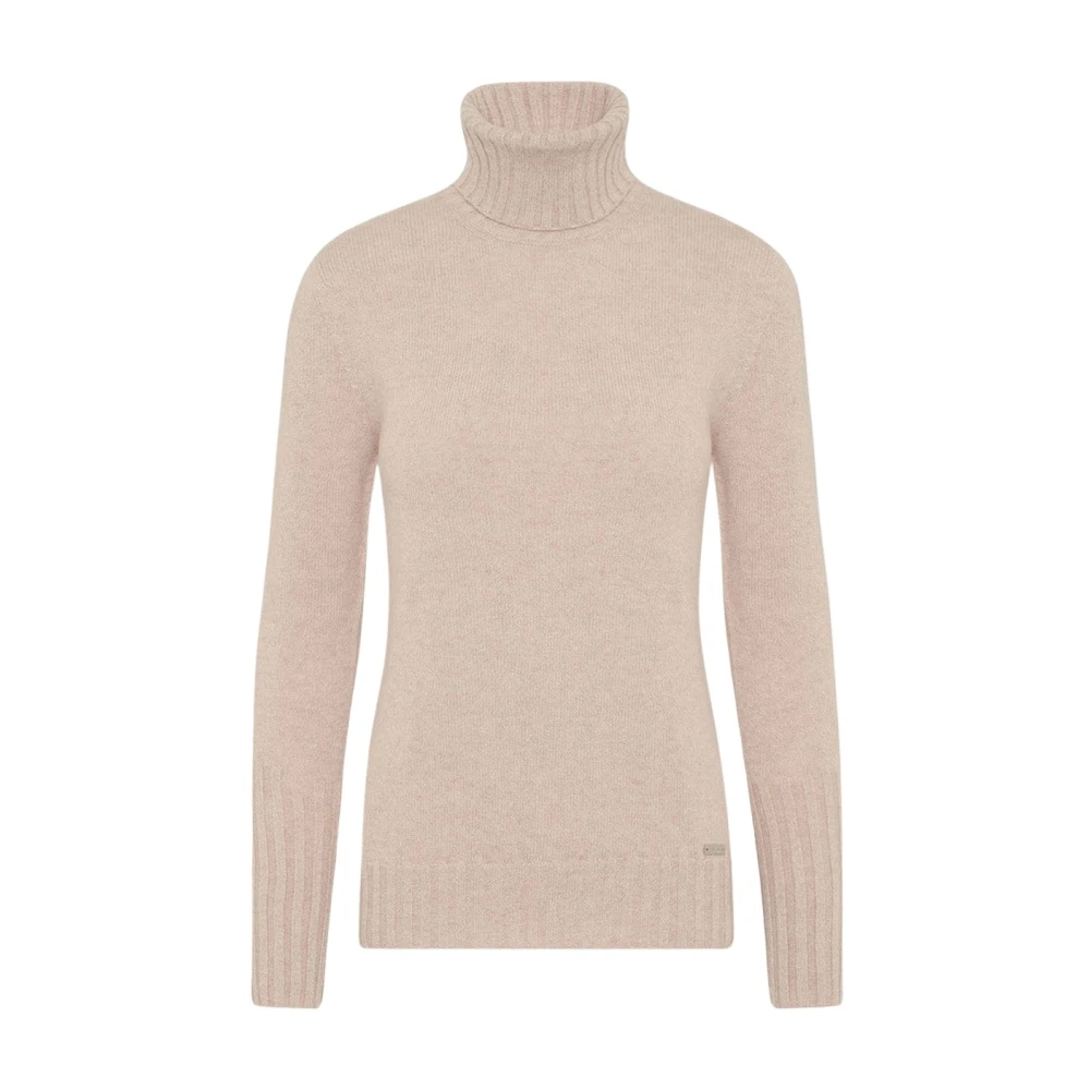 Kiton Zachte Cashmere Coltrui Brown Dames