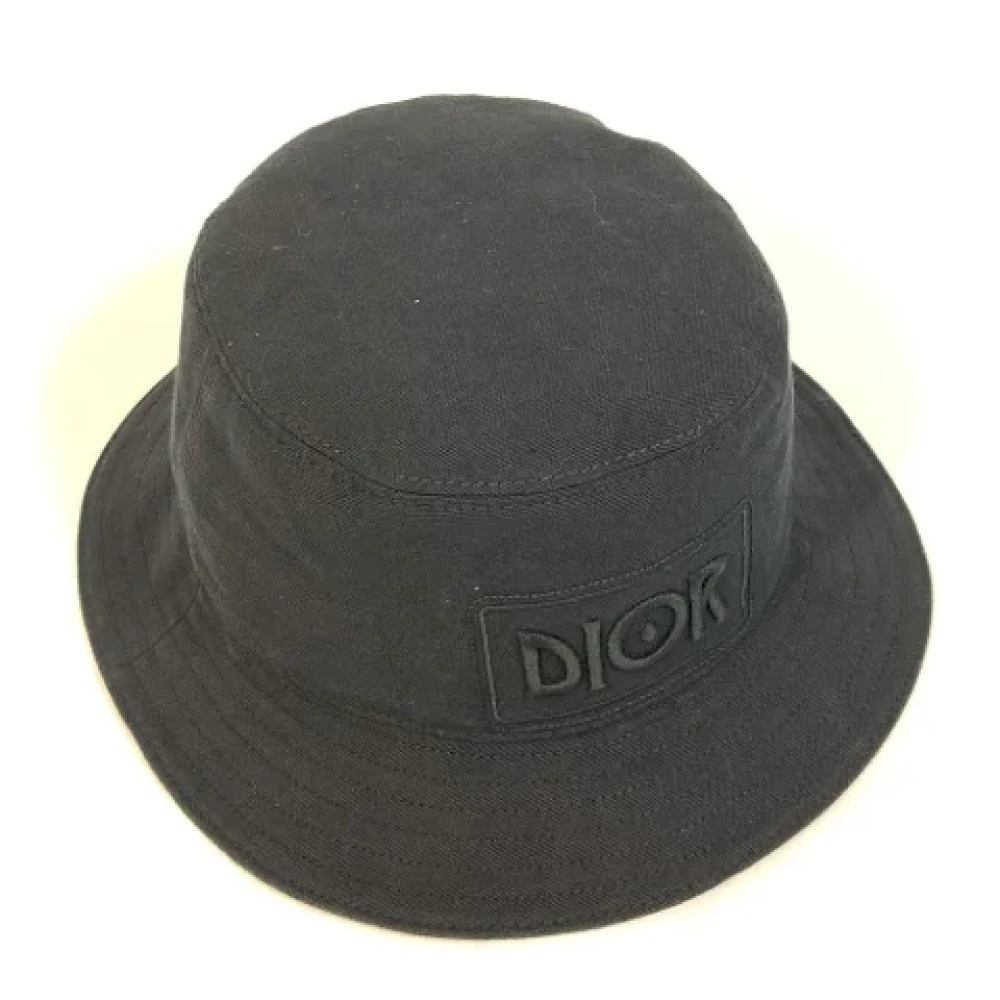 Dior Vintage Pre-owned Cotton hats Black Dames