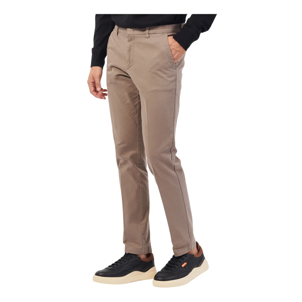 Hugo Boss Beige Chino Broek Slim Fit Beige Heren