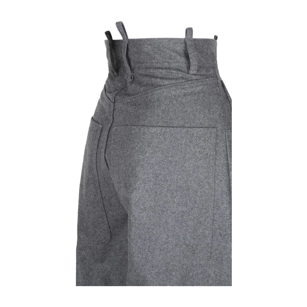The Attico Grijze Broek Elegante Stijl Gray Dames