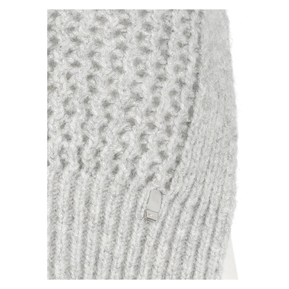 Herno Grijze Alpaca Gilet met Kantpatroon Gray Dames