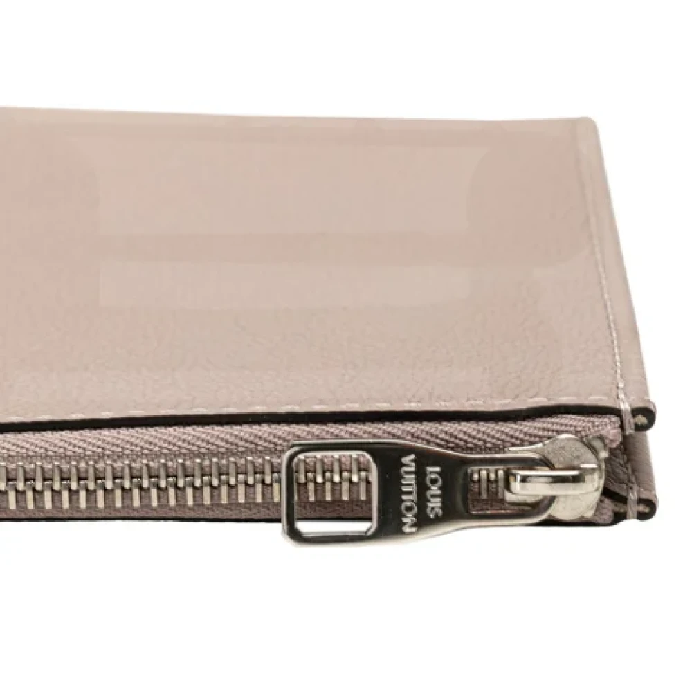 Louis Vuitton Vintage Pre-owned Leather clutches Beige Dames