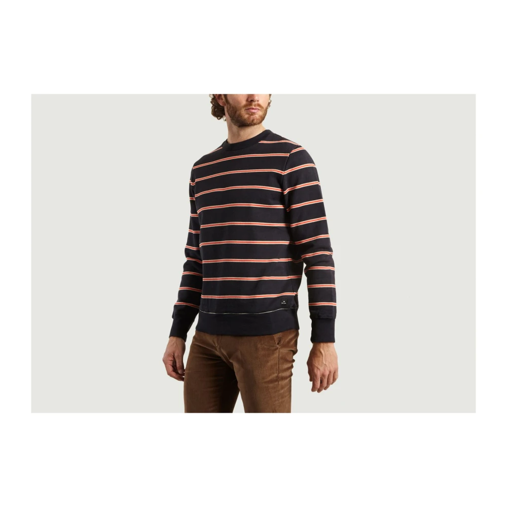 PS By Paul Smith Blauw Gestreepte Sweater Blue Heren