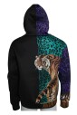 sweat-a-capuche-tigre-multicolore