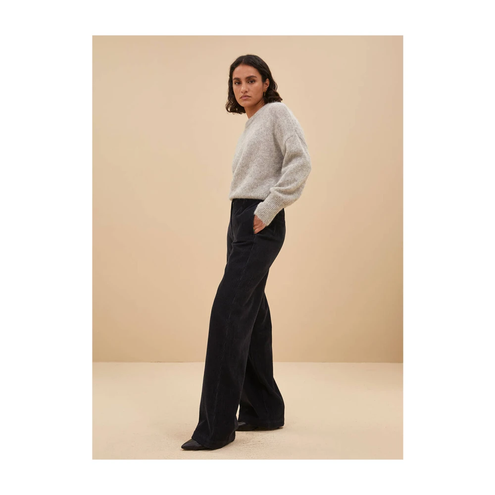 By-Bar Cord Pant Odin Style Blue Dames