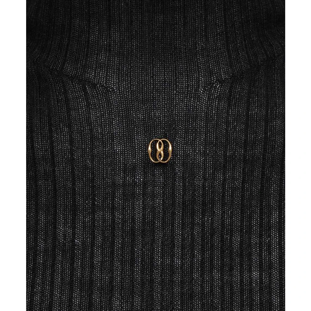 Bally Cashmere Zijde Coltrui Black Dames