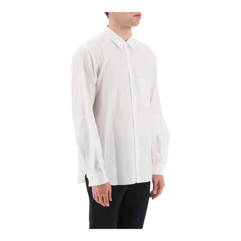 Comme des Garçons Overhemd met geprikte rafelige mouwen White Heren