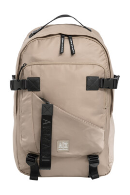 stylish-zip-closure-plain-pattern-backpack